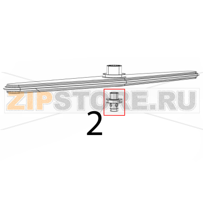 Perno girante risc. plastica Silanos NE1300 Perno girante risc. plastica Silanos NE1300Запчасть на деталировке под номером: 2