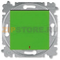 Переключатель одноклавишный с контрольной подсветкой, зелёный ABB 2CHH592545A6067