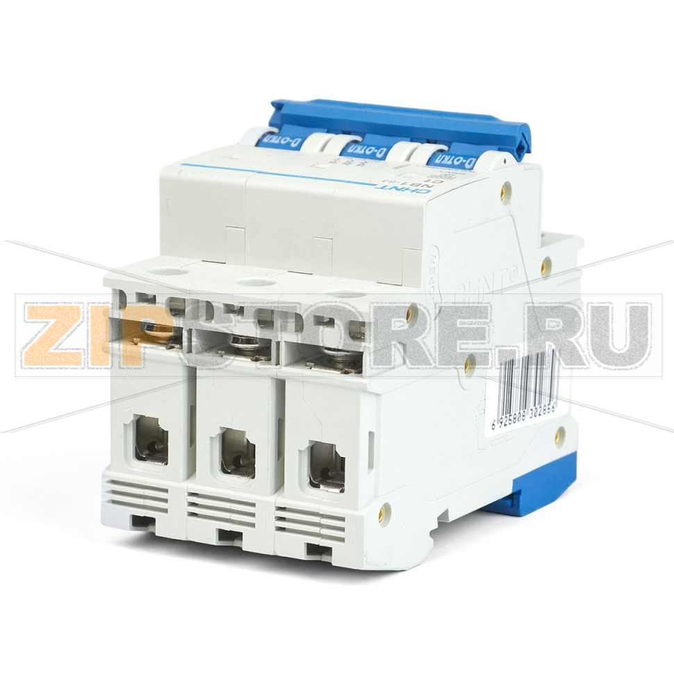 Выключатель автоматический 1 А, 6 кА, 3 полюса Chint NB1-63 
