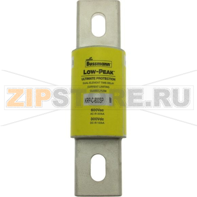 Предохранитель, 900 A, AC 600 В, DC 300 В, 61x273 мм, L, UL Eaton LOW-PEAK TIME-DELAY 300K 