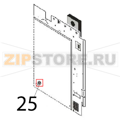 Grommet Ø: 7.5-11.5 Angelo Po FM1011E2 Grommet Ø: 7.5-11.5 Angelo Po FM1011E2Запчасть на деталировке под номером: 25
