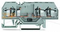 Component terminal block; 3-conductor; with diode 1N5408; anode, left side; for DIN-rail 35 x 15 and 35 x 7.5; 4 mm; CAGE CLAMP®; 4,00 mm; gray Wago 281-673/281-400