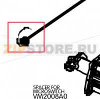 Spacer for microswitch Unox XB 893