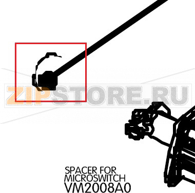 Spacer for microswitch Unox XB 893 Spacer for microswitch Unox XB 893Запчасть на деталировке под номером: 21Название запчасти на английском языке: Spacer for microswitch Unox XB 893
