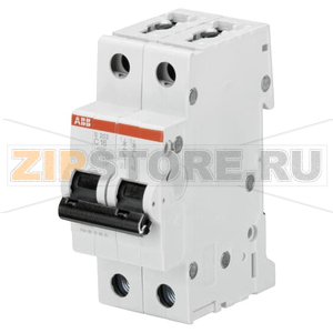 Выключатель автоматический двухполюсный, S202 C8 ABB 2CDS252001R0084 