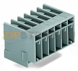 Вилка THT; 1.0 x 1.0 mm solder pin; угловые; Шаг контактов 5 мм; 14-пол.; серые Wago 769-674 