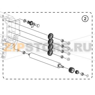 Набор шестеренок вала отделителя Datamax I-4310 Mark II Набор шестеренок вала отделителя Datamax I-4310 Mark IIНазвание запчасти Datamax на английском языке: Peel Gear Platen Kit 