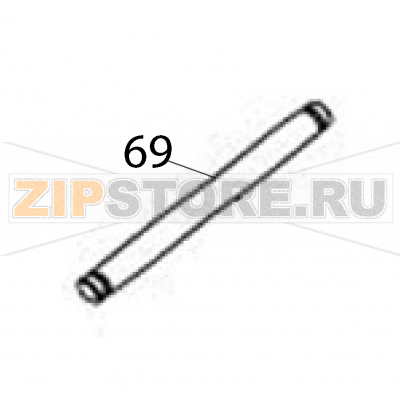 Shaft (clip) Sato TG308 Shaft (clip) Sato TG308Запчасть на деталировке под номером: 69Название запчасти на английском языке: Shaft (clip) Sato TG308.
