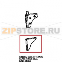 CR1085-1086 internal glass hinge seal Unox XV 593