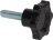 KNOB BLACK DISK LOCKING ø 58 mm