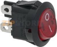 BIPOLAR SWITCH RED 10A 250V