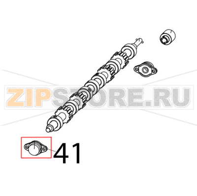 Conveyor bearing Zanolli Synthesis 12/80 VE Conveyor bearing Zanolli Synthesis 12/80 VEЗапчасть на деталировке под номером: 41
