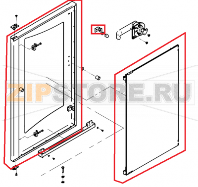 Door 10.10 complete P3 CONVOTHERM OES 10.10    Door 10.10 complete P3 CONVOTHERM OES 10.10Запчасть на сборочном чертеже под номером: 261Название запчасти на английском&nbsp;языке: Door 10.10 complete P3 CONVOTHERM OES 10.10