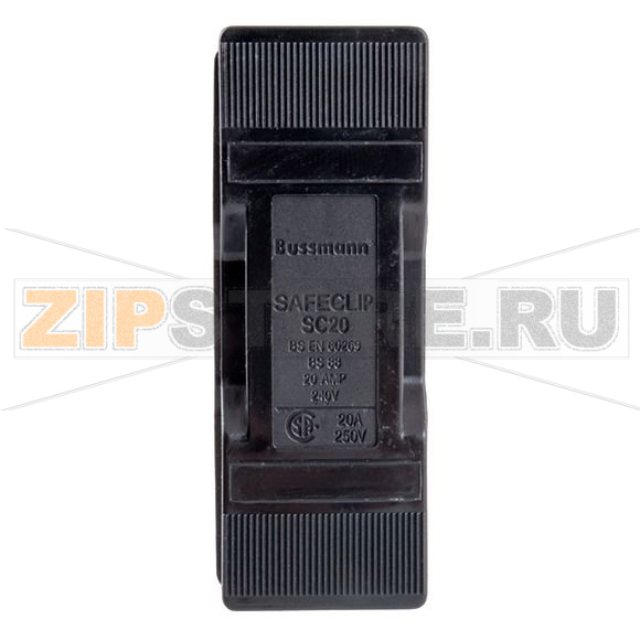 Держатель предохранителя, 20 A, AC 550 В, BS88/E1 Eaton SAFECLIP 20A BACK STUD CONNECTED BLACK 