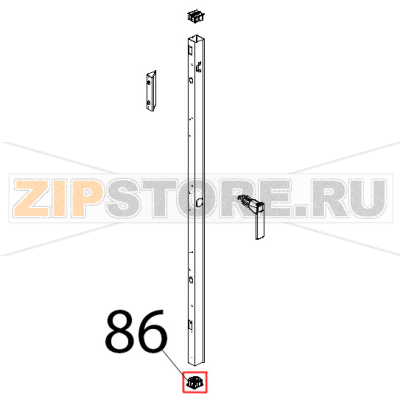 Supporto sonda al cuore con cava Unox XVC 1005P Supporto sonda al cuore con cava Unox XVC 1005PЗапчасть на деталировке под номером: 86