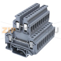 Клемма проходная, универсальная, 2 уровня, серая CHIKU RUKK 5