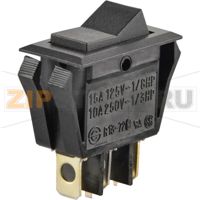 Переключатель клавишный 250 В/AC, 10 А, 1 x вкл/выкл/вкл TRU Components TC-R13-72D-01 