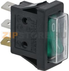 ЗЕЛЕНЫЙ ТРЕХПОЛЮСНЫЙ ВЫКЛЮЧАТЕЛЬ 16А 250В 