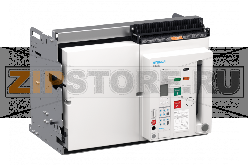 Выключатель воздушный 5000 А, 4 полюса, 100 кА Hyundai Electric HGN50C4CM2C2S254SABAEAGAKAMAWAXB6BARU 