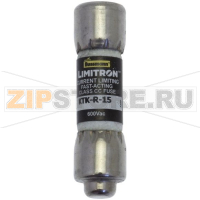 Предохранитель, 15 A, AC 600 В, 200 кА, 10x38 мм, CC, UL, быстродействующий Eaton CLASS CC FAST A