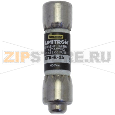 Предохранитель, 15 A, AC 600 В, 200 кА, 10x38 мм, CC, UL, быстродействующий Eaton CLASS CC FAST A 