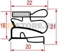 MIDDLE EDGED GASKET 2025 - 2300 mm
