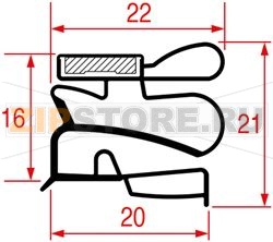 MIDDLE EDGED GASKET 2025 - 2300 mm 