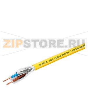 Кабель  Foundation Fieldbus (IEC61158-2), Цвет оболочки желтый для обыч применений, 2-жильный экранированный, Мин объем заказа 20м. Siemens 6XV1830-5HH10 