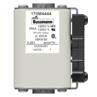 Предохранитель, 450 A, AC 1250 В, 100 кА, size 1, 53x69x80 мм, aR, IEC UL Eaton FUSE, BUSSMANN