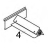 Media supply spindle 3 inch ID media core Zebra 90XiIII Plus