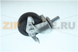 CASTOR 2 W/BRAKE 3/8   16 X 1 1/2 STEM 