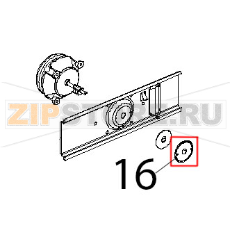 Disco tenuta albero motore inox Unox XBC 604P Disco tenuta albero motore inox Unox XBC 604PЗапчасть на деталировке под номером: 16