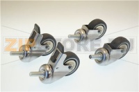 KIT RUOTA S/FRENO D.60X22 - 4 PZ