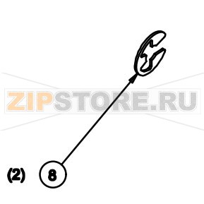 Стопорное кольцо 1/4 TRUARC CRES Datamax A-4310 RH Стопорное кольцо 1/4 TRUARC CRES Datamax A-4310 RHЗапчасть на сборочном чертеже под номером: 6Название запчасти Datamax на английском языке: (20PK) E-RING 1/4 TRUARC CRES 