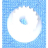Pulley, white, 17T 5mm ID Zebra P310i
