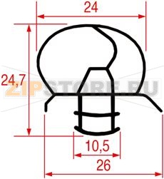 SNAP-IN GASKET 1850x600 mm 