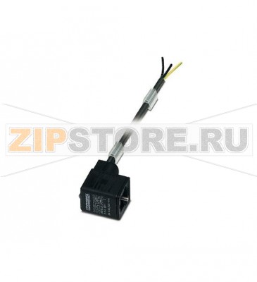 Кабель для датчика / исполнительного элемента Phoenix Contact SAC-3P- 5,0-PUR/BI-1L-S 180 3-полюсн., PUR/ПВХ, черный RAL 9005, свободный конец, к Штекер типа BI для электромагнитного клапана (11 мм), с помощью 1 светодиод, подключение с помощью Диод Зенера, Длина кабеля: 5 м.Минимальный заказ: 50 шт.Упаковка: 5 шт.