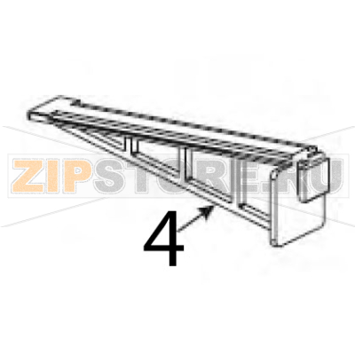 Media hanger Zebra S600 Media hanger Zebra S600Запчасть на деталировке под номером: 4