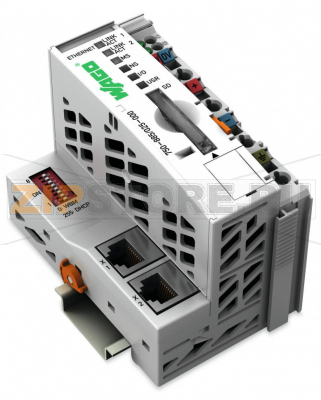 Контроллер ETHERNET; 3-е поколение; Слот для карт памяти SD; Дублирование передачи информации; Внешняя температура; светло-серые Wago 750-885/025-000 