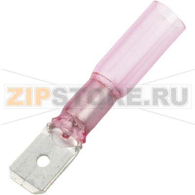 Наконечник плоский 6.3 мм, 0.8 мм, 180°, красный, 1 шт DSG-Canusa 7935100302 