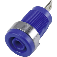 Гнездо лабораторное, Ø контакта: 4 мм, синее, 1 шт TRU Components 1572344