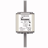 Предохранитель, 40 A, AC 690 В, 200 кА, DIN 1, 45x58x104 мм, aR, DIN, IEC Eaton FUSE 40A 690V 1