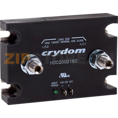Контактор постоянного тока 160 А, 48 В/DC, 1 шт Crydom HDC60D160 