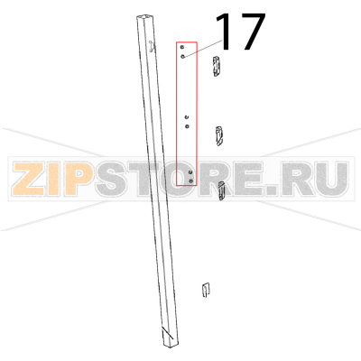 Tappo premi vetro interno Unox XBC 1005E Tappo premi vetro interno Unox XBC 1005EЗапчасть на деталировке под номером: 17