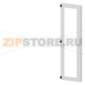 SIVACON, door half, left, inspection window, IP55, H: 2000 mm, W: 500 mm, RAL 7035, Protection class 1 Siemens 8MF1050-2UT25-0BE2 