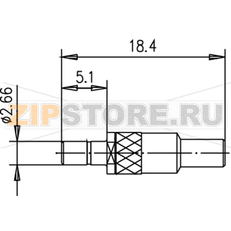 Разъем SSMB, 50 Ом, 1 шт Telegärtner J01190A0051 