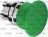 EMERGENCY BUTTON GREEN ø 40 mm