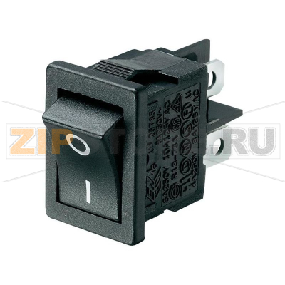 Переключатель клавишный 250 В/AC, 6 А, 2 x выкл/вкл, 1 шт SCI R13-73A-02 