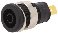 Гнездо 4 мм, 25 А, 1 кВ/DC, черное Hirschmann SEB 2610 F4,8 SW