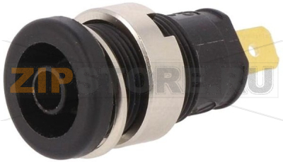 Гнездо 4 мм, 25 А, 1 кВ/DC, черное Hirschmann SEB 2610 F4,8 SW 